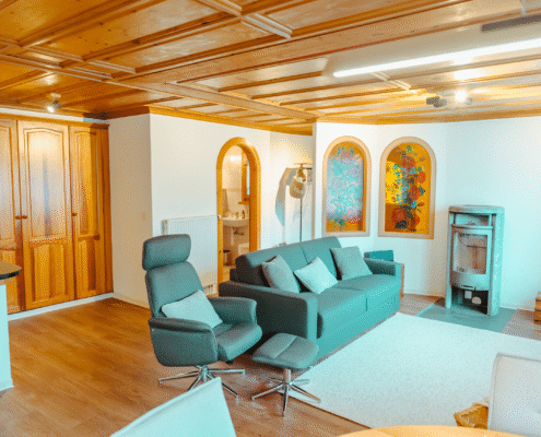 Ferienwohnung Cresta Rey in Zermatt - Wohnzimmer